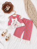 Red Gingham Toddler Set