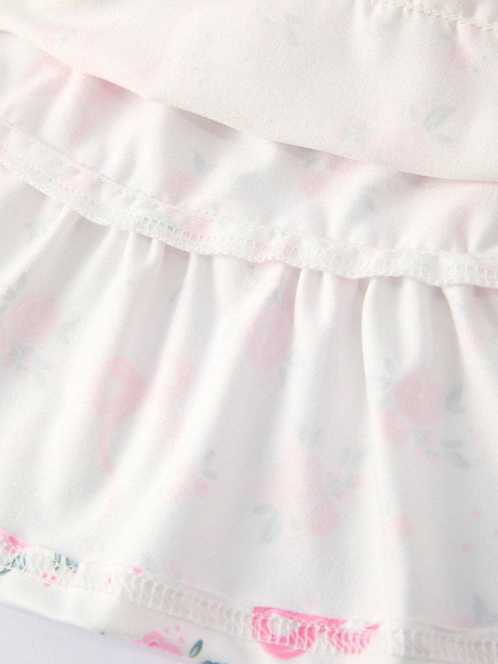 Floral Bow Girl Ruffle Dress