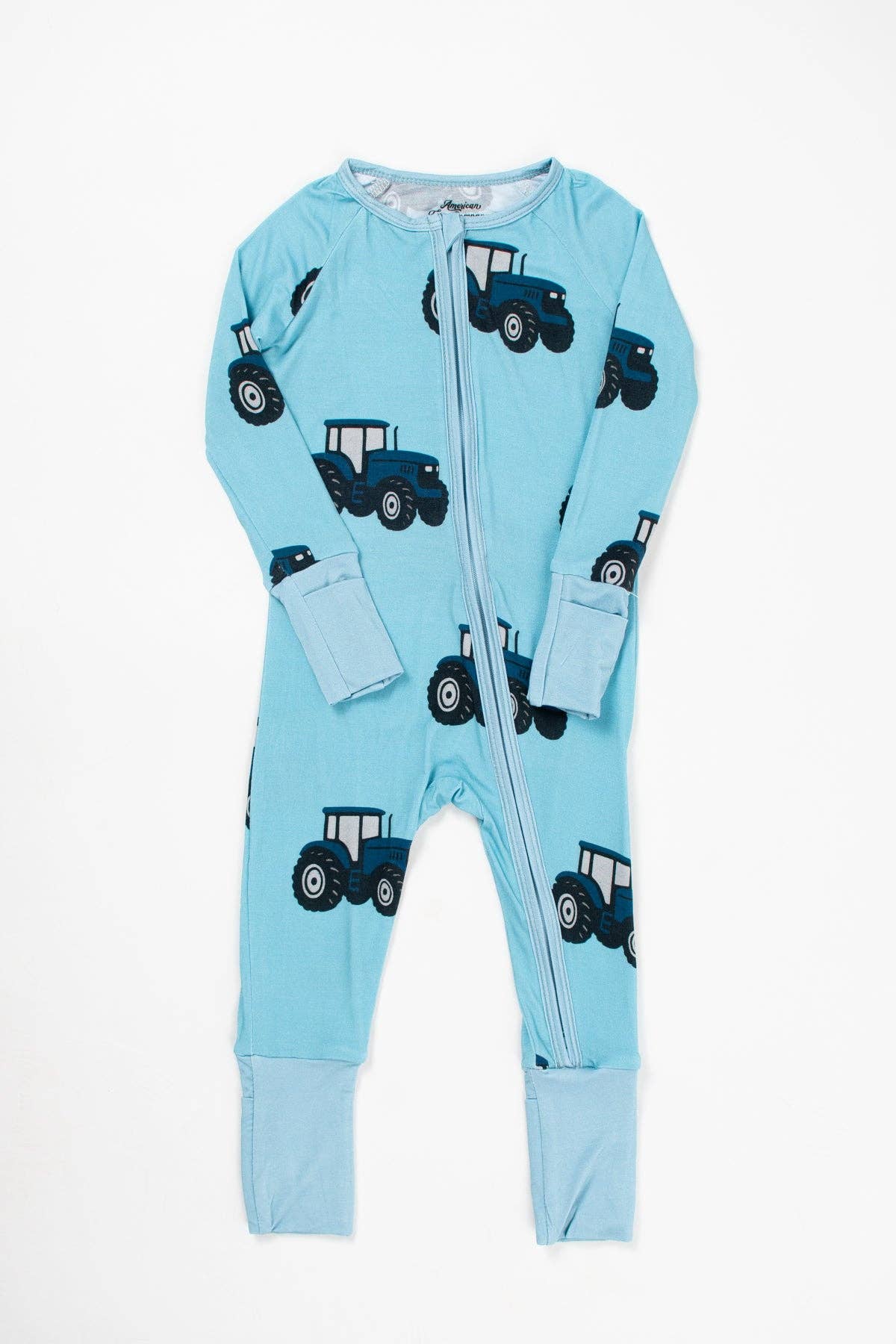Classic Blue Tractor Baby Bamboo