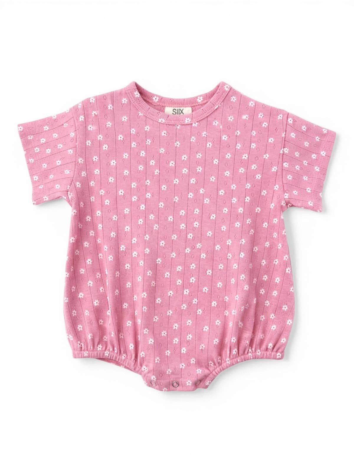 Pink Flower / Organic Cotton T-Shirt Bubble