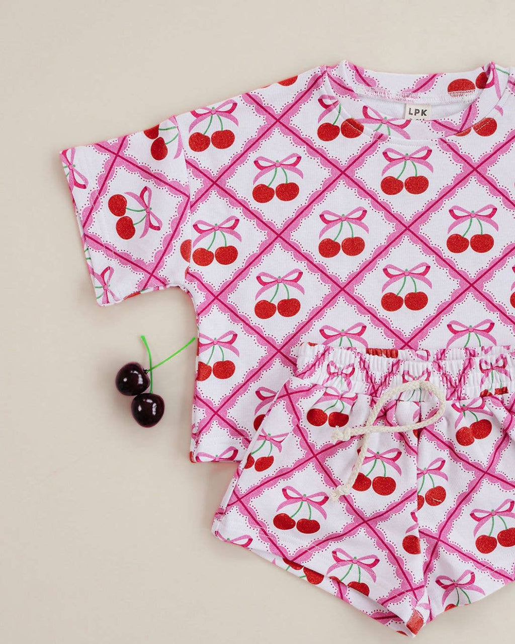 Shorts Set | Cherry Bows