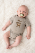 Western 'Beef and Bottles' Cow Graphic Onesie