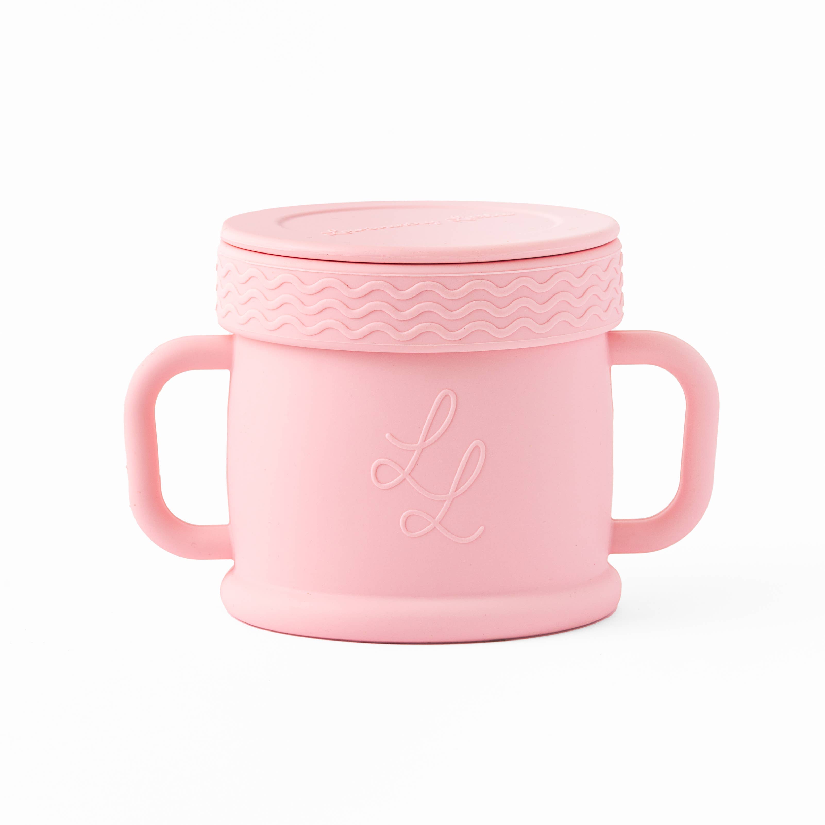 Coastal Cup: Nontoxic Snack Cup With Lid: Sandy Peach