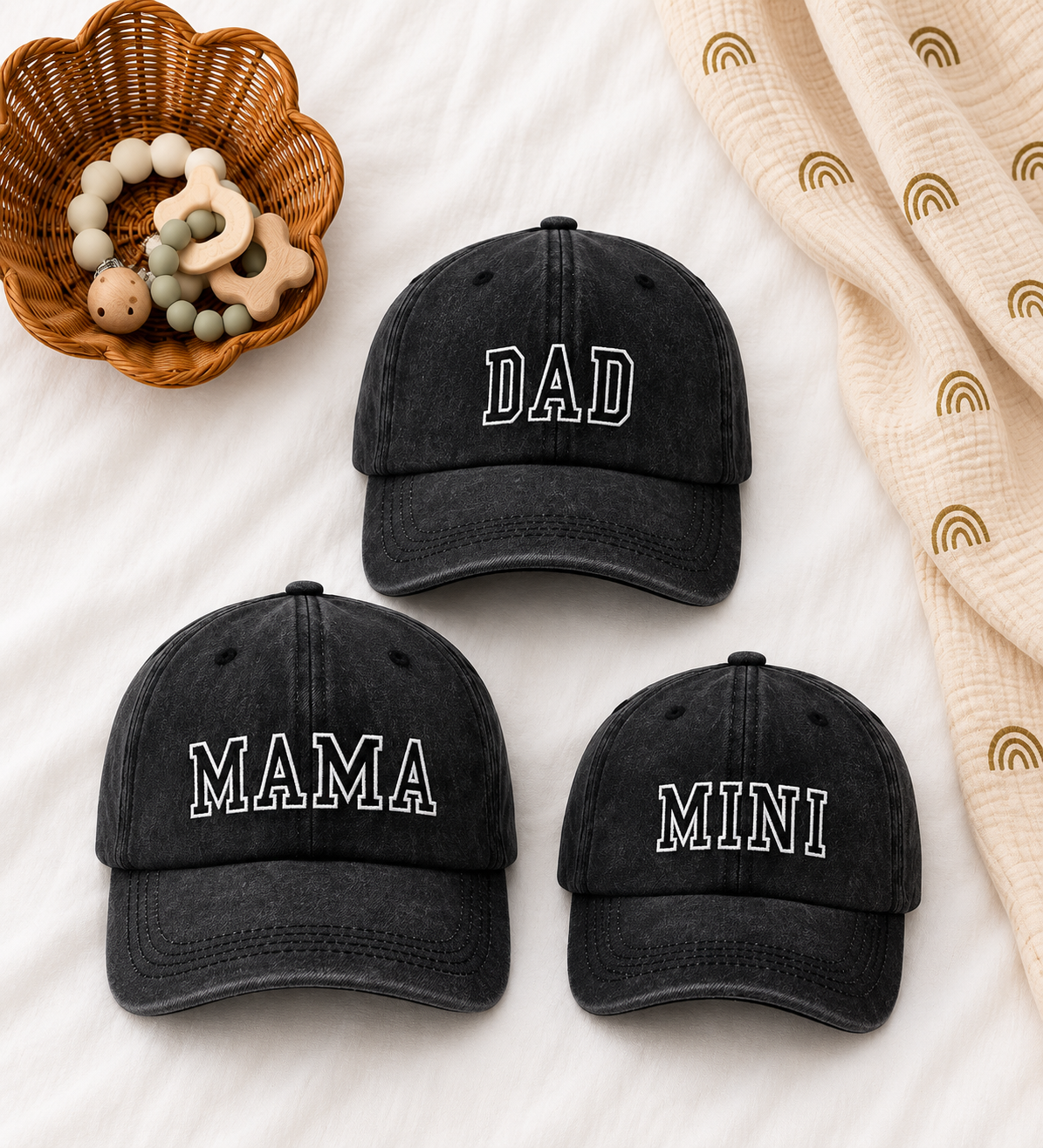 Mom, Dad, Mini Hats