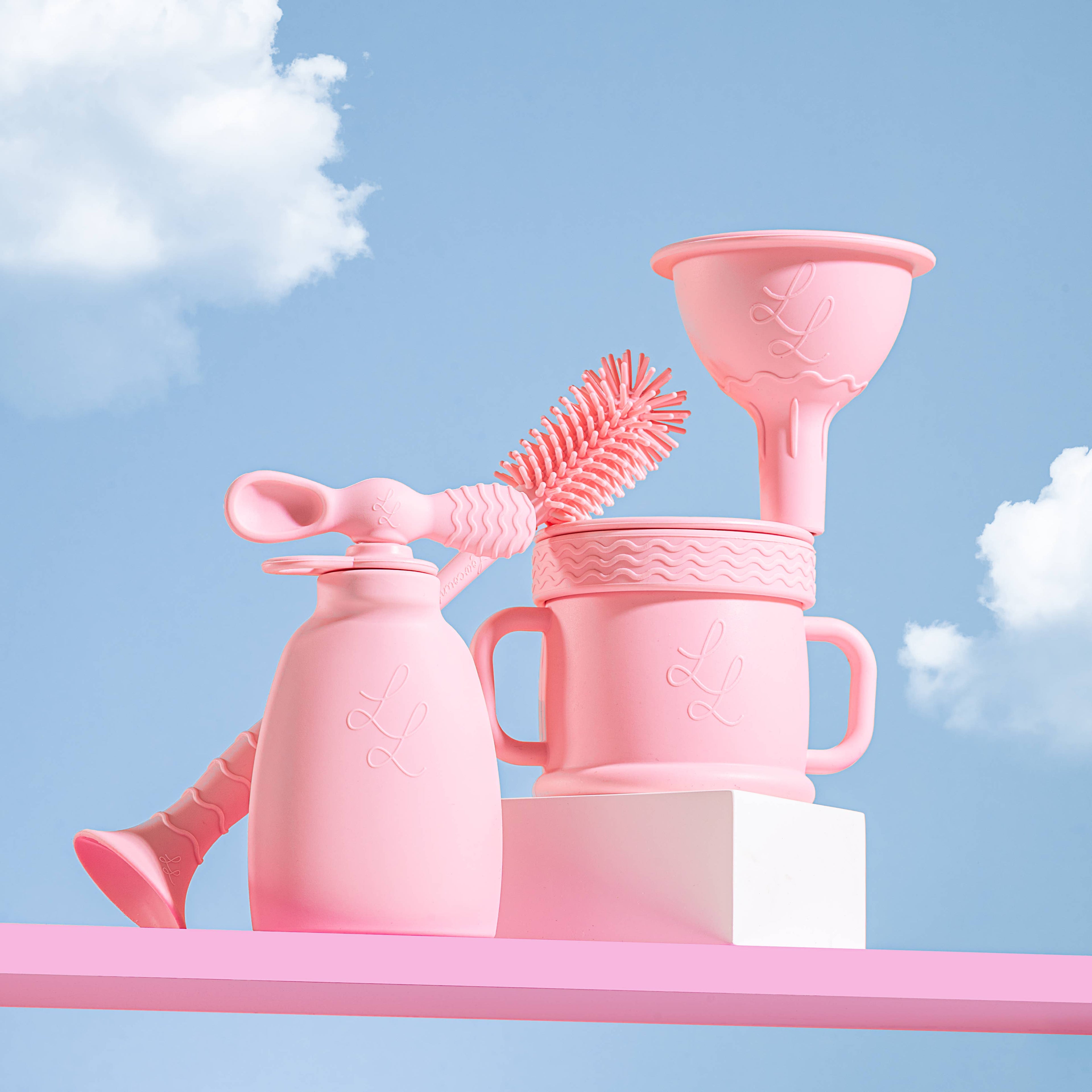 Nontoxic Silicone Funnel: Sandy Peach