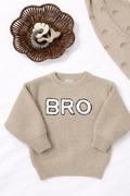 Bro Knit Sweater, Cocoa: 6 - 12 mo.