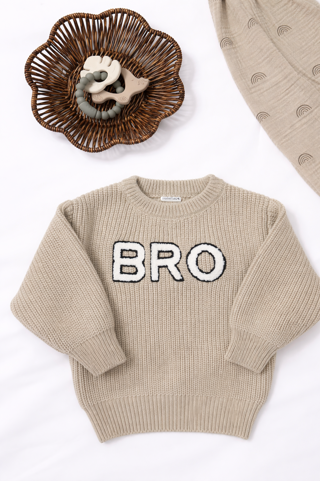 Bro Knit Sweater, Cocoa: 6 - 12 mo.