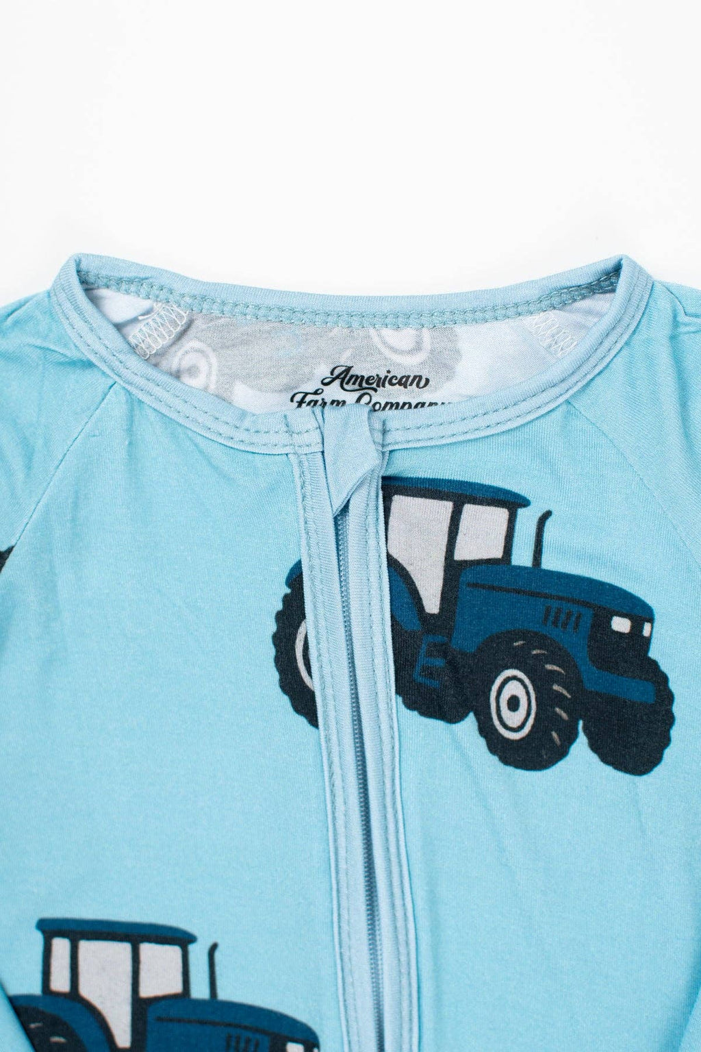 Classic Blue Tractor Baby Bamboo
