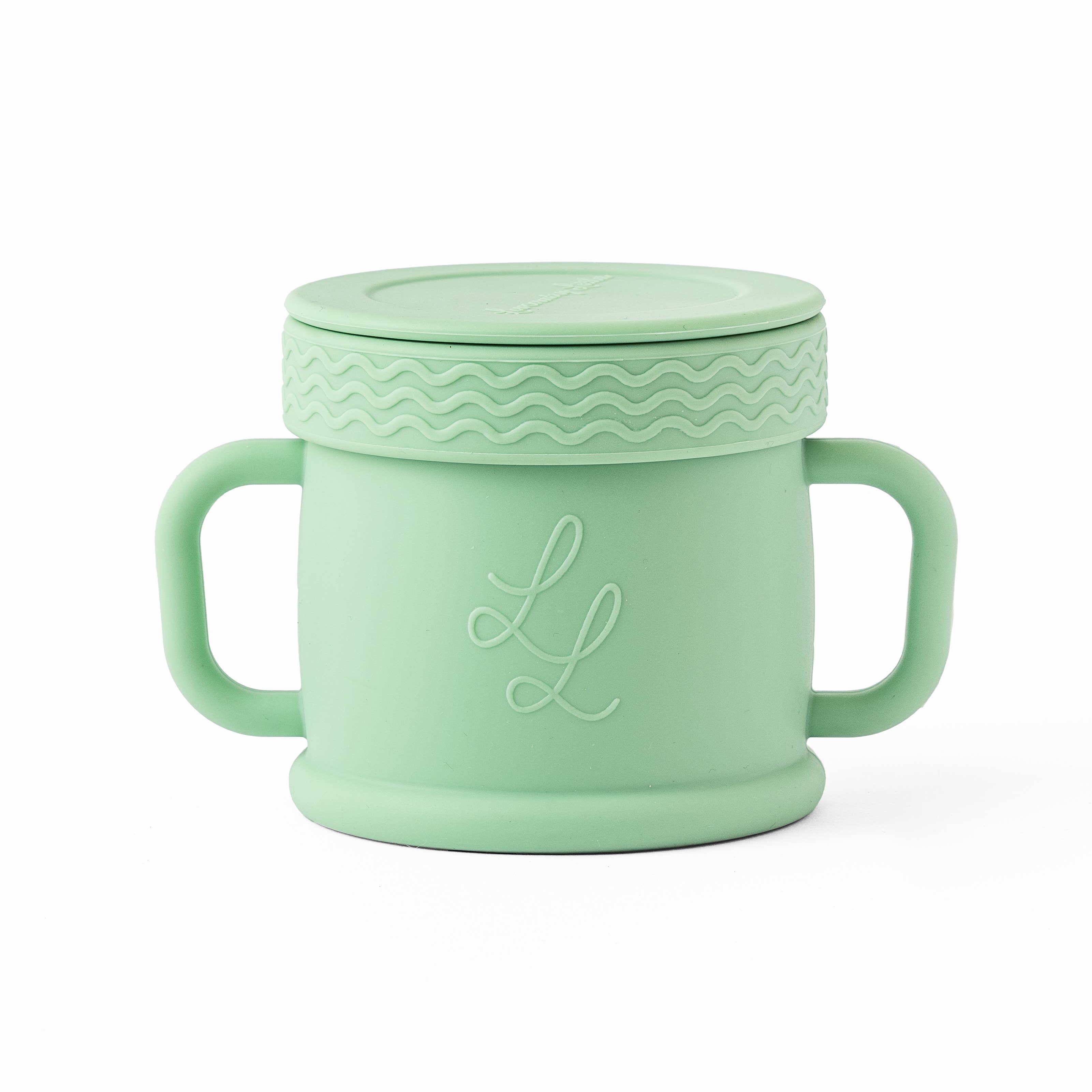 Coastal Cup: Nontoxic Snack Cup With Lid: Sandy Peach