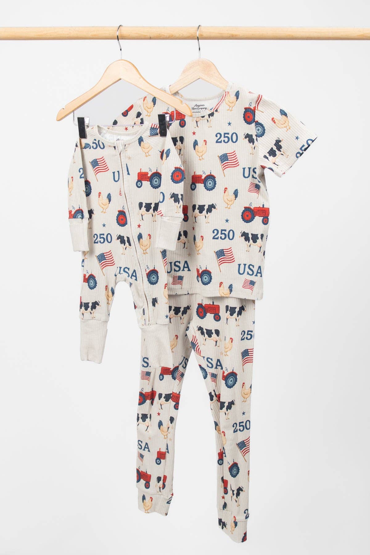 Vintage USA Baby Ribbed Cotton Zippy