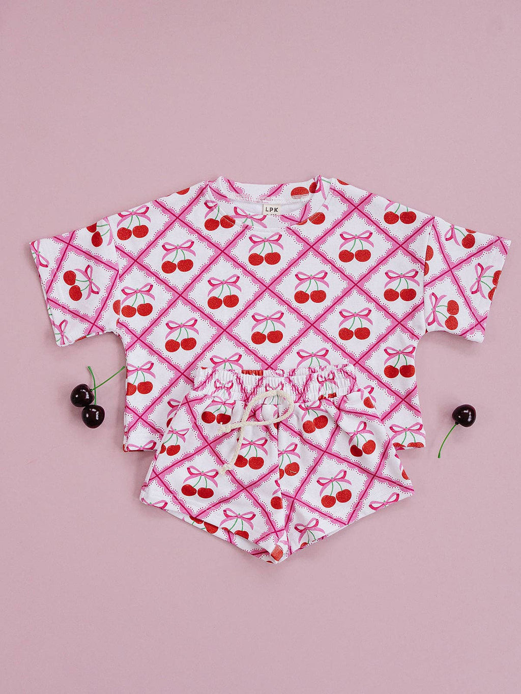 Shorts Set | Cherry Bows