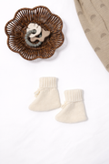 Knit Booties, Ivory: 0 - 6 mo.