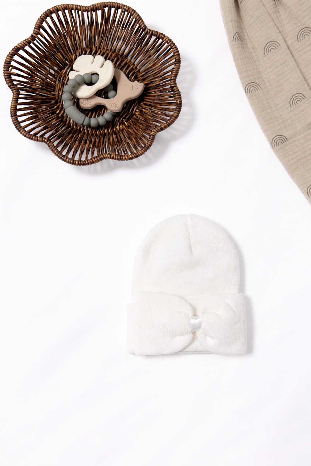 Baby's First Hat®, Warm White Bow