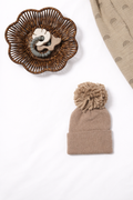 Baby's First Hat, Tan Pom