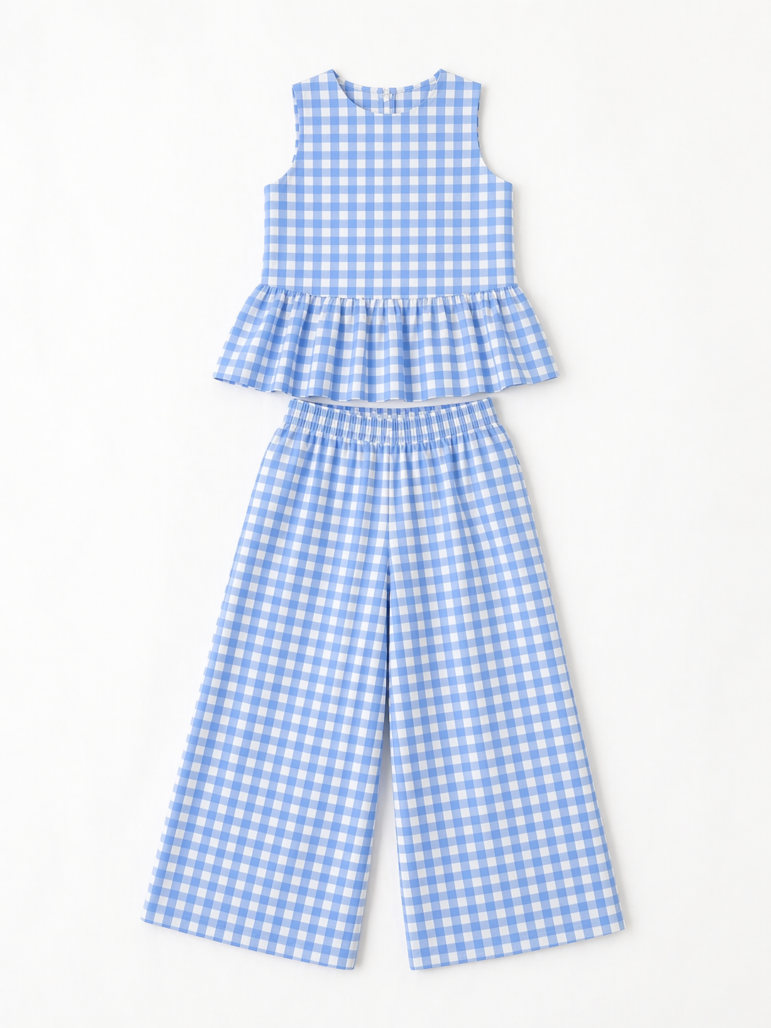 Blue Gingham Mommy Set