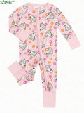 Pink Foral Ghost Bamboo
