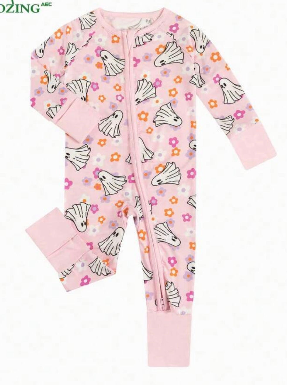 Pink Foral Ghost Bamboo