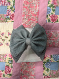 Grey Bow Headwrap