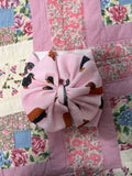 Pink Weiner Dog Bow Headwrap