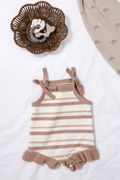 Baby Girls Neutral Stripe Romper Jumper