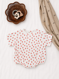 White Strawberry / Organic Pointelle T-Shirt Bubble
