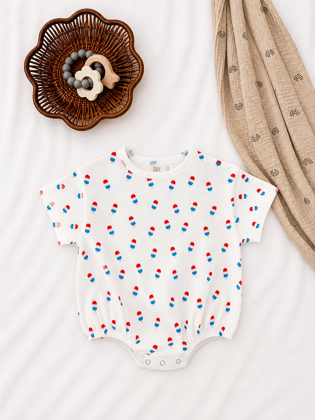Popsicle Organic Pointelle T-Shirt Bubble