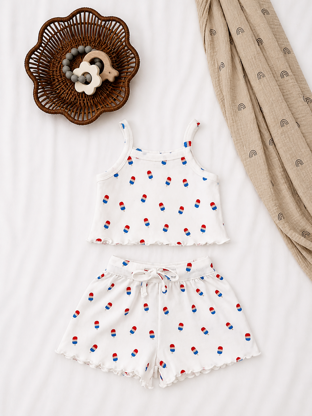 Popsicle Organic Pointelle Summer Set