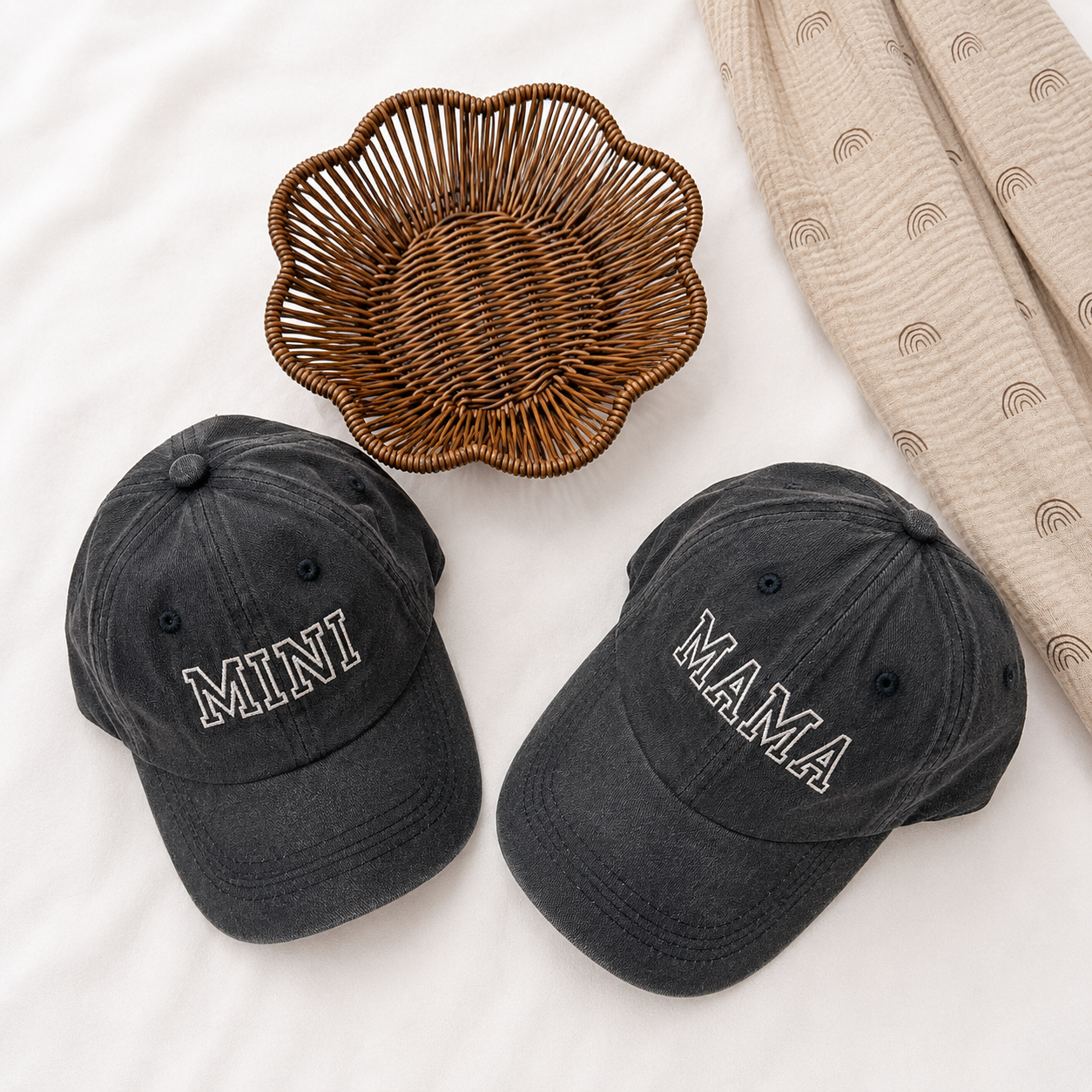 Mama and Mini Hats- Black