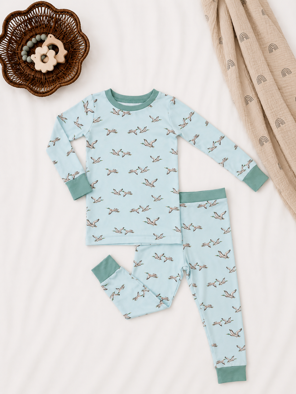 Bamboo Duck Pajama Set