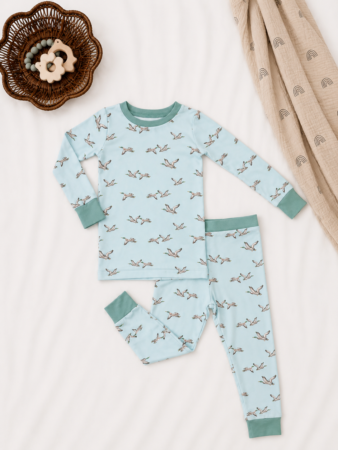 Bamboo Duck Pajama Set