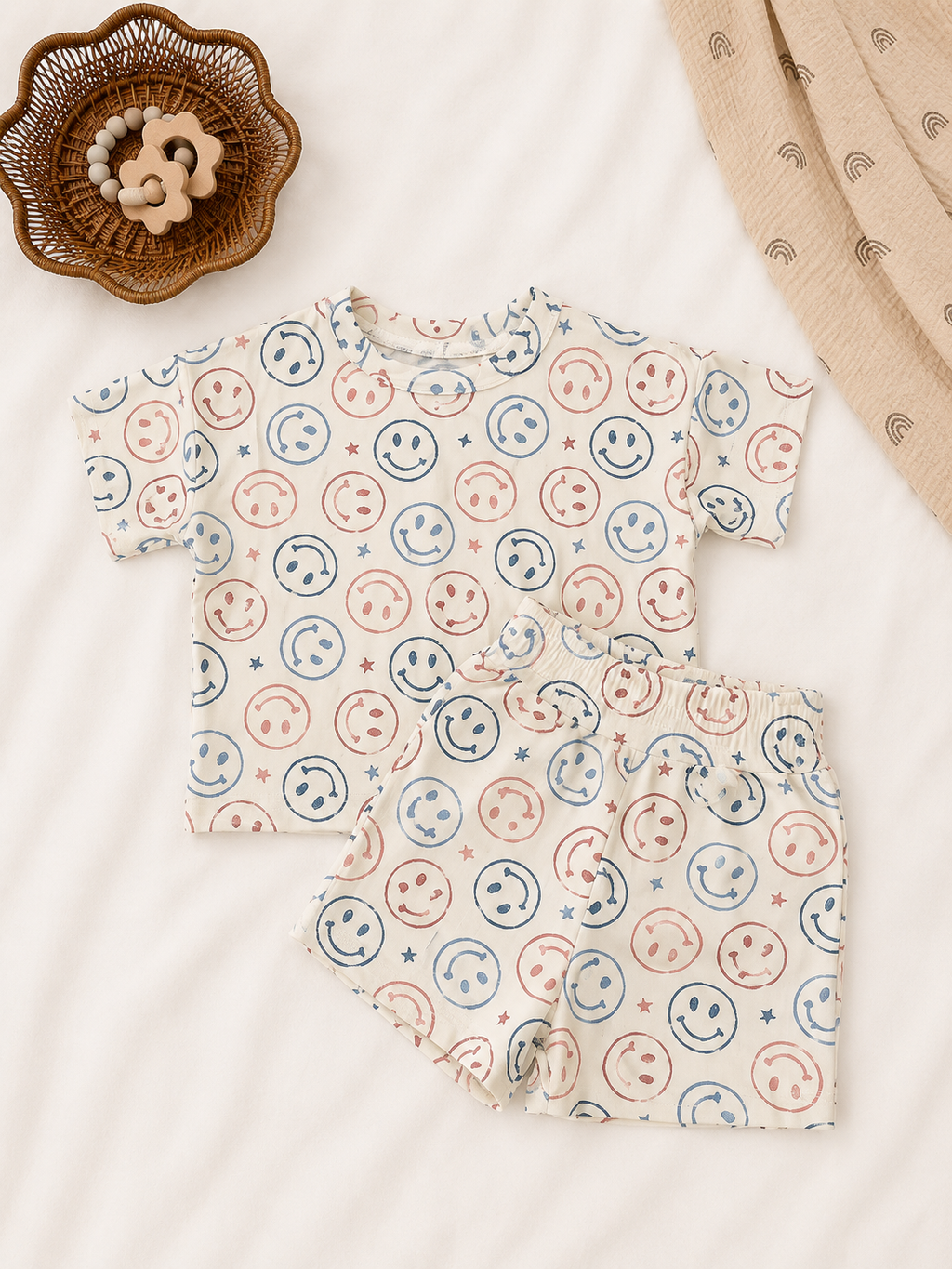 Patriotic Lounge Short Set