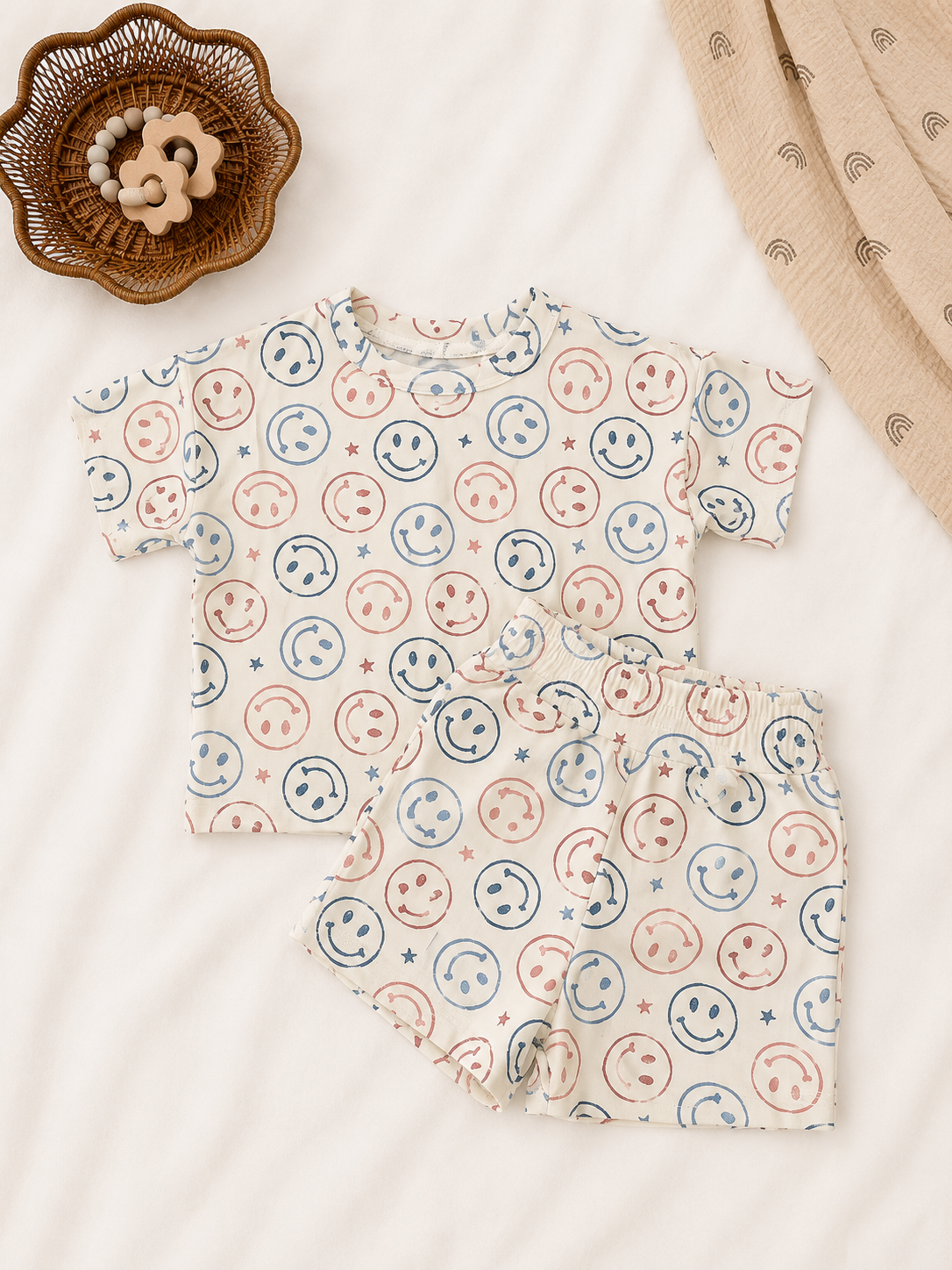 Patriotic Lounge Short Set