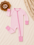 Pink Gingham Bamboo