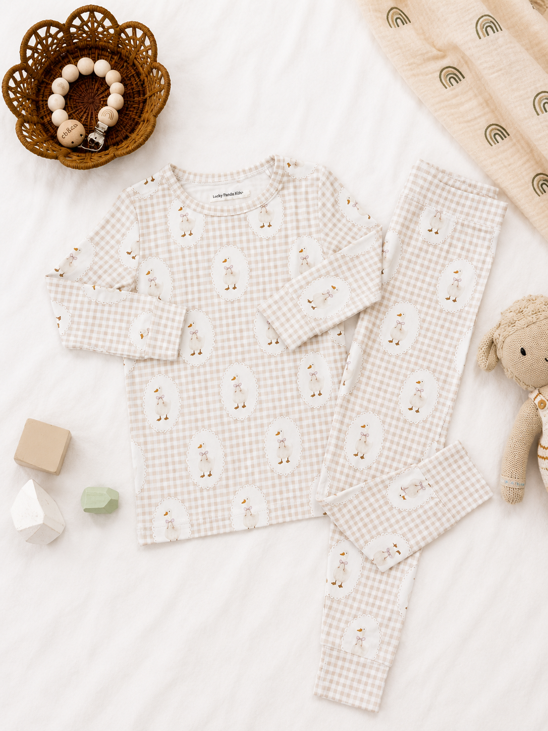 Bamboo Two Piece Set | Gingham & Goose