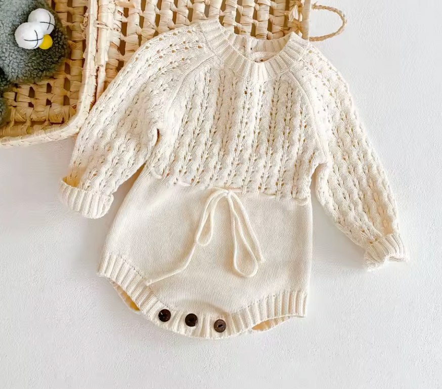 Knitted Baby Romper