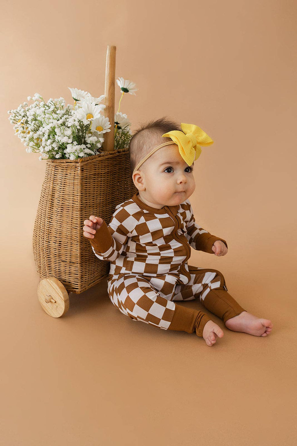 Brown Checkered Bamboo