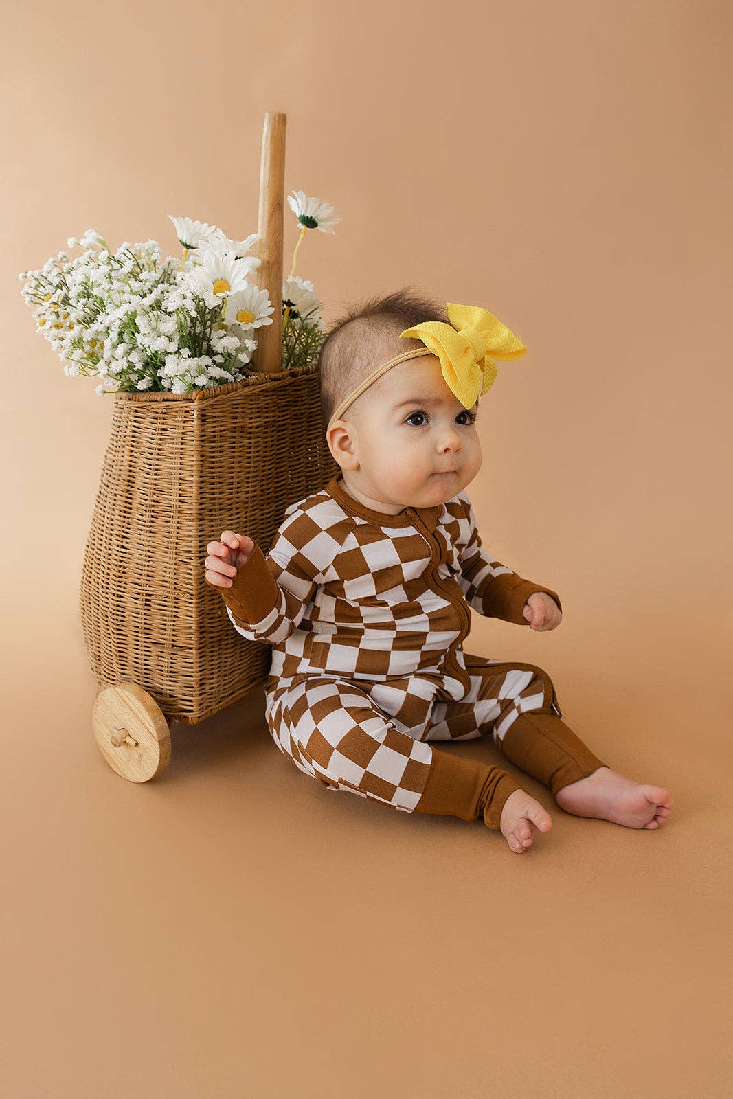 Brown Checkered Bamboo