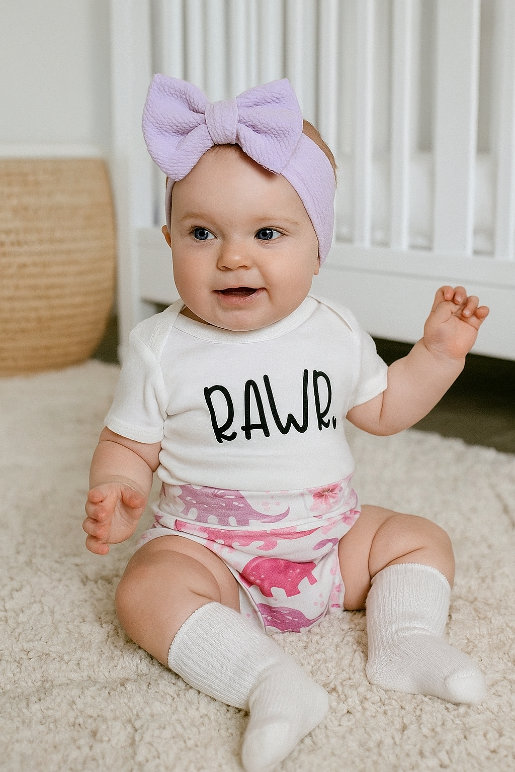 Rawr Dinosaur Baby Bummie Set