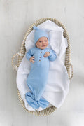 Newborn Clothing - Baby Gown and Hat Sets - Baby Clothing: Baby Blue