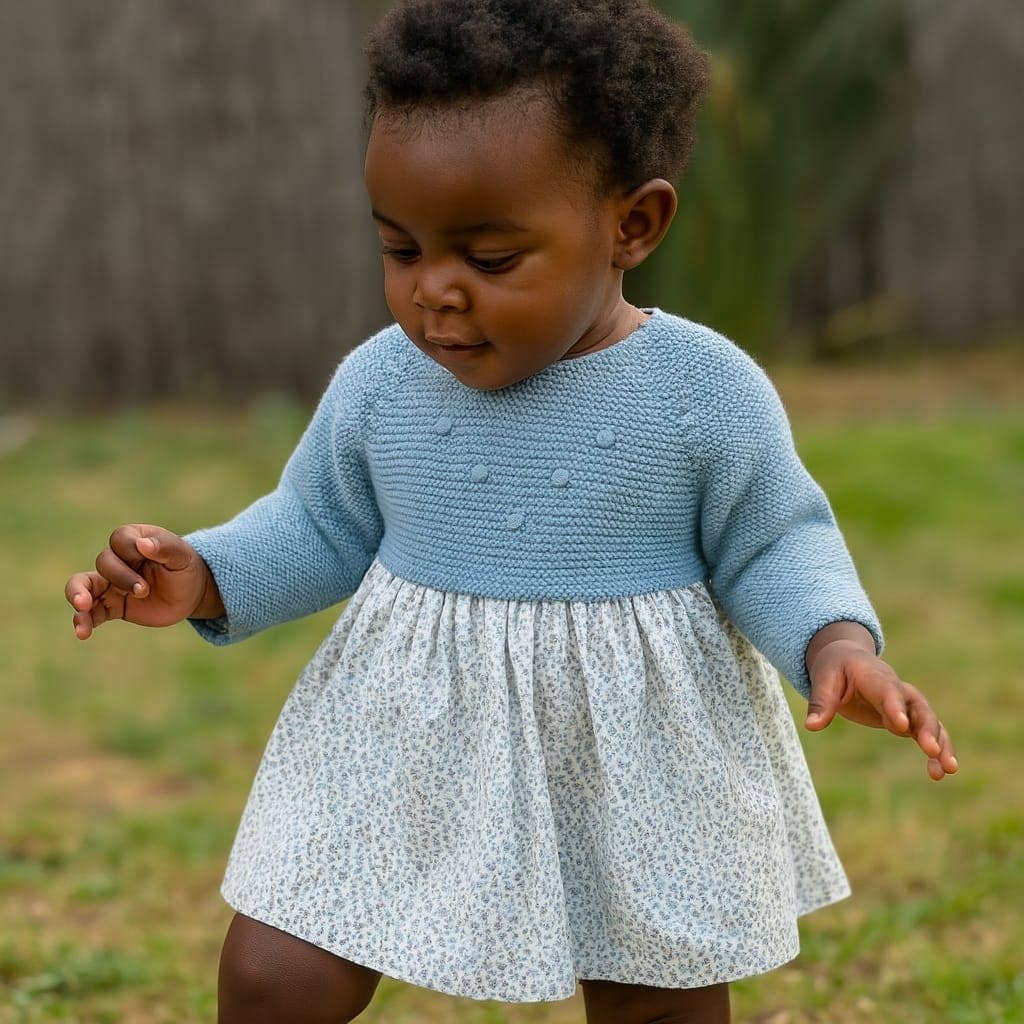 Blue Knitted Dress
