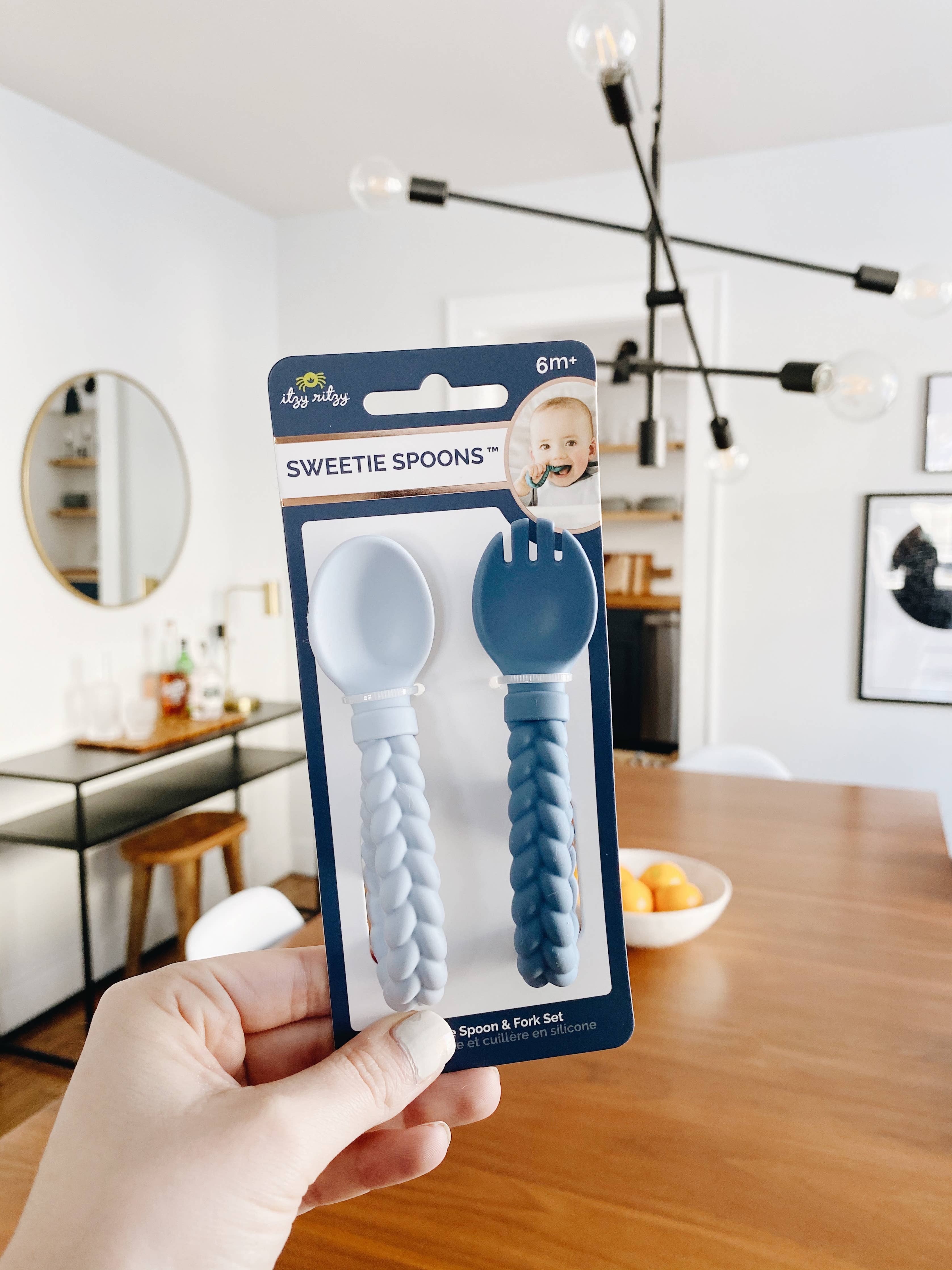 Sweetie Spoons™ Spoon + Fork Set: Blue