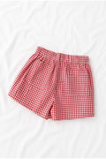 Red Gingham Mommy Shorts